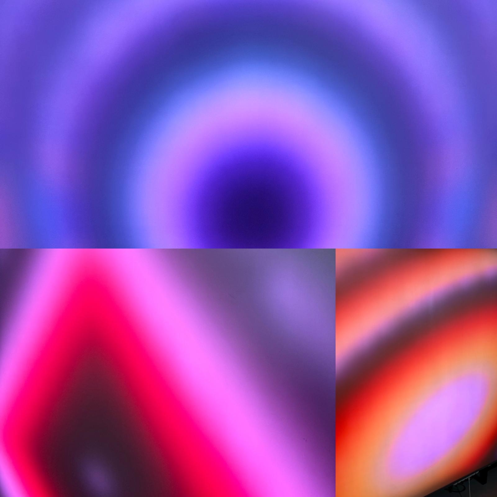 Atmosphere created by an LED horizon background
