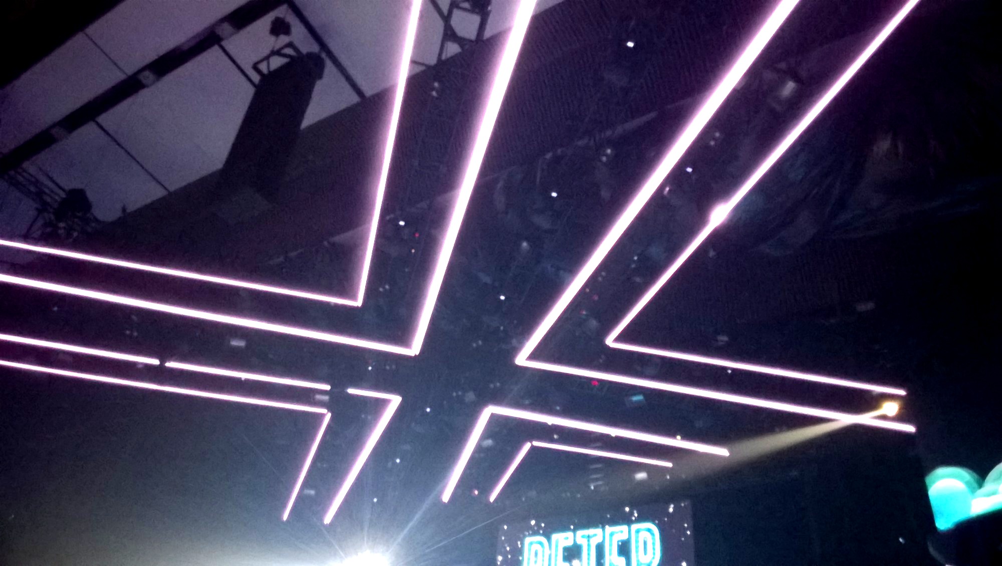 X Factor Stage – Pixel LED Floor and X-Shaped Ceiling