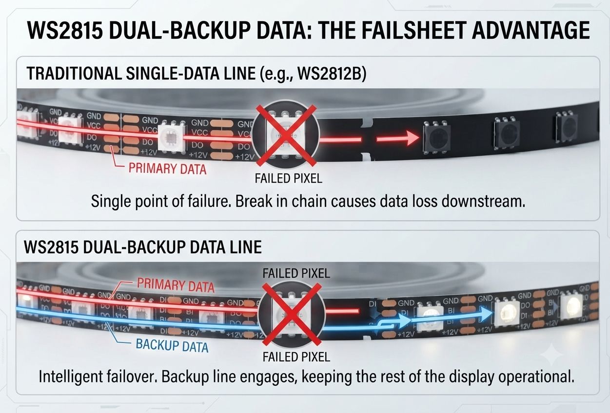 WS2815 backup signal