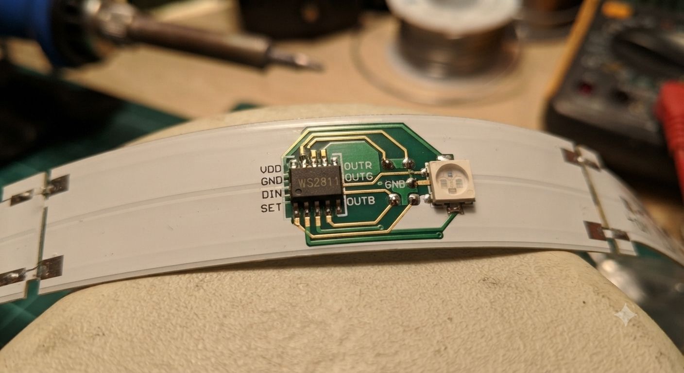 External IC on pixel LED strip