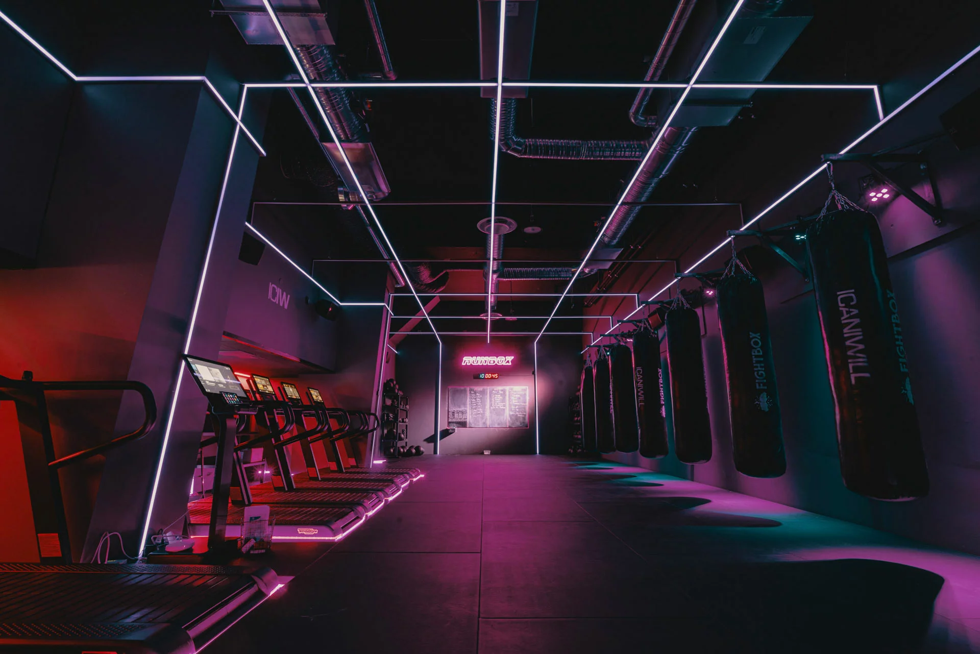 Professional LED lighting for the modern gym