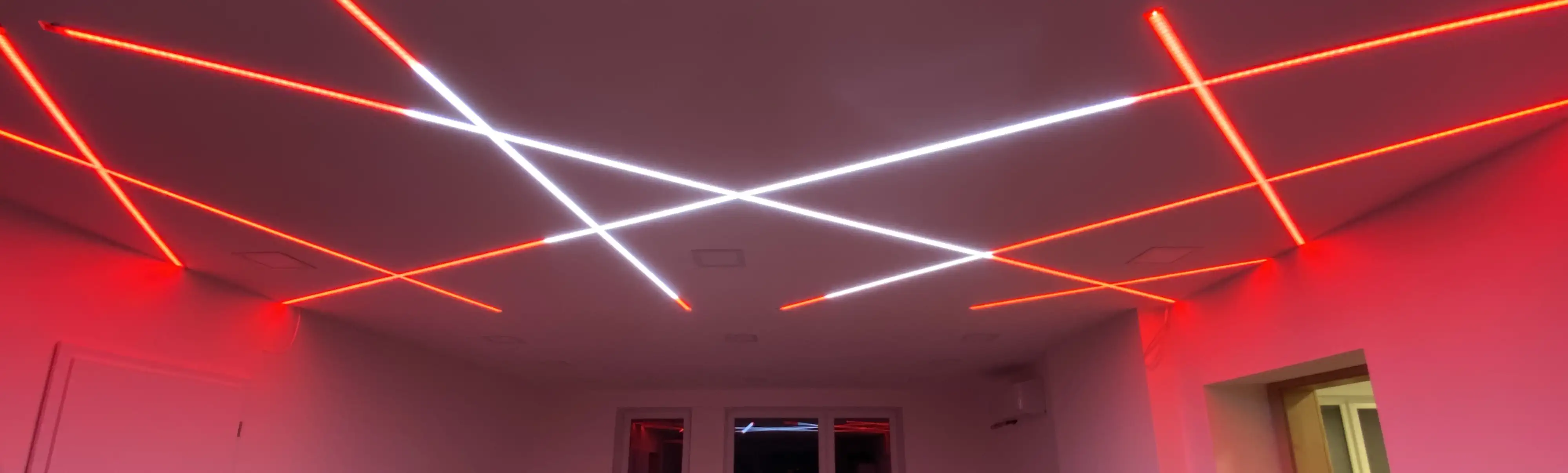 LED Ceiling Lighting — Indirect & Pixel Effects